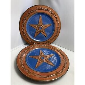 Pair Montana‎ Lifestyles Iron Star Dinner Plate 10.75”